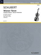Viennese Dances by Schubert Franz - Hoffmann Adolf - for Violin and Piano
