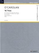 16 Trios by O'Carolan Turlough - Pfoess Patrick - for Flute Trio