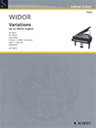 Variations On An Original Theme In E Min by Widor Charles-Marie - Friedrich - for Piano
