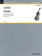 Sonata by Cirri Giovanni Battista for Cello and Piano