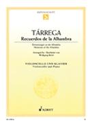 Recuerdos De La Alhambra by Tarrega Francisco - Birtel Wolfgang - for Cello and Piano