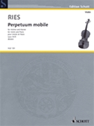 Perpetuum Mobile by Ries Franz - Bieler Ida - for Violin and Piano
