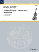 Poème Lyrique · Invention · Nocturne by Roslavets Nikolai Andreyevich for