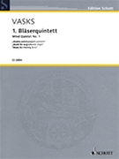Wind Quintet No. 1 by Vasks Peteris for Score and Parts
