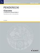 Ciaccona by Penderecki Krzysztof for Str Duet