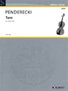 Tanz by Penderecki Krzysztof for Violin Sol