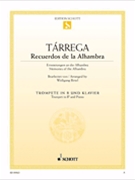 Recuerdos De La Alhambra by Tarrega Francisco - Birtel Wolfgang - for Trumpet and Piano