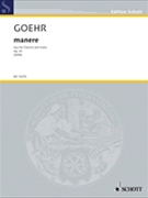 Manere Op. 81 Duo For Clarinet And Violin Double Score Ed. (both Parts Included) by for