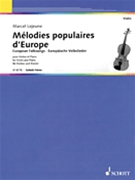European Folksongs by Various - Lejeune Marcel - for Violin and Piano (1st Position)