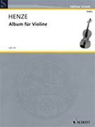 Album for Violin by Henze Hans Werner for