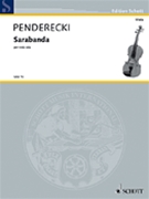 Sarabanda by Penderecki Krzysztof for Viola Solo
