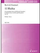11 Haiku Op. 41b by Hummel Bertold for SATB