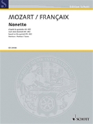 Nonetto based on the Quintet KV 452 by Mozart Wolfgang Amadeus - Francaix Jean - for Study Score