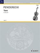 Tanz by Penderecki Krzysztof for Viola Solo
