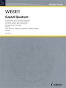 Grand Quatour in B-flat Major WeV P.5 by Weber Carl Maria von for Score and Parts