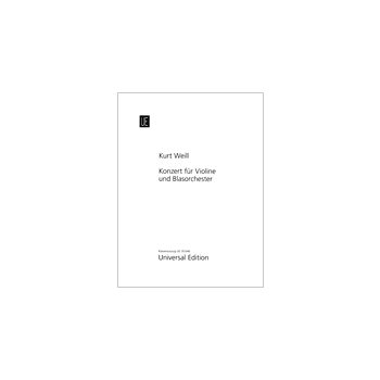 Concerto for Violin and Wind Orchestra, Op. 12 - Violin and Piano Reduction Critical Edition