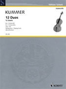12 Duets Opus 105 by Kummer Friedrich August - Birtel Wolfgang - for Cello Duet