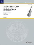 Song Without Words Opus 30/3 by Mendelssohn Felix - Birtel Wolfgang - for Cello and Piano