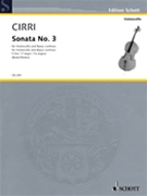 Sonata no.3 by Cirri Giovanni Battista - Birtel Wolfgang - for Cello/ctno