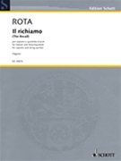 Il richiamo by Rota Nino for Score and Parts