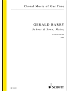 Schott and Sons Mainz by Barry Gerald for Choral