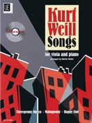 Kurt Weill Songs by Weill Kurt - Reiter Martin - for