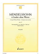 6 Songs Without Words Op. 38 by Mendelssohn Felix - Terebesi Andre - for Piano