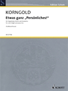 Etwas Ganz Persönliches! by Korngold Erich Wolfgang - Klaus Simon - for High Voice