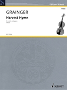 Grainger Harvest Hymn Vln Pft by Grainger Percy Aldridge for Score and