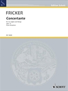 Fricker Concertante Cor.ang Pft by Fricker Peter Racine for