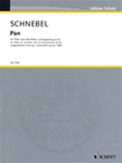 Pan by Schnebel Dieter for Flute