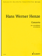 Concerto for Double Bass and Orchestra by Henze Hans Werner for Score