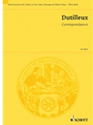 Correspondances by Dutilleux Henri for Study Score
