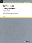 Correspondances by Dutilleux Henri for Vocal Scor