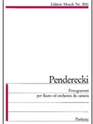 Fonogrammi S.s. by Penderecki Krzysztof for