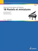 18 Pastels and Miniatures by Mayran de Chamisso Carole and Olivier for