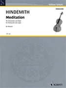 Meditation aus dem Tanzspiel Nobilissima Visione by Hindemith Paul - Breuer Heribert - for Cello w/ Org