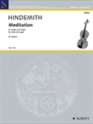 Meditation aus dem Tanzspiel Nobilissima Visione by Hindemith Paul - Breuer Heribert - for Violin and Piano