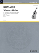 Schubert-Lieder Op. 117b Volume 1 by Schubert Franz - Kummer Friedrich August - for Score and Solo Part