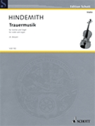 Trauermusik by Hindemith Paul - Heribert Breuer - for Violin w/ Org