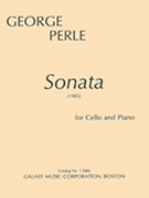 Sonata For Cello And Piano (score And Part) by Perle George for