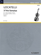 3 Trio Sonatas Op. 8/7-9 by Locatelli Pietro Antonio - Filippo Ravizza - for String Trio
