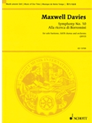 Symphony No. 10 'Alla ricerca di Borromini' by Davies Peter Maxwell for Study Score