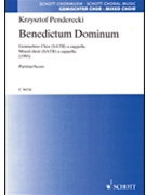 Benedictum Dominum by Penderecki Krzysztof for SATB a cappella