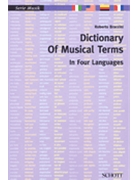 Dictionary of Musical Terms in Four Languages by for