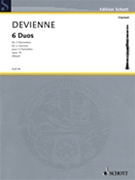 6 Duos Op. 74 by Devienne Francois for Clarinet Duet