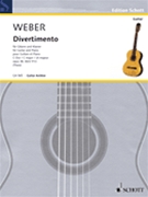 Divertimento Op. 38 Wev P. 13 C Major Guitar And Piano by Weber Carl Maria von for
