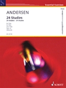24 Studies Opus 15 For Flute by Andersen for Flute Collection