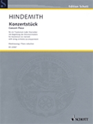 Concert Piece by Hindemith Paul for Bb Clarinet and Piano