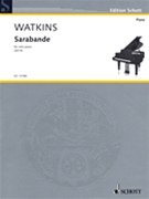 Sarabande Piano Solo by Watkins Huw for Piano